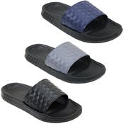 Men's Geo Slides - 3 Colors, Sizes 7-12