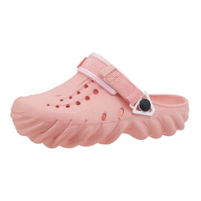 Women's Velcro Clogs - Light Pink, Sizes 6-10