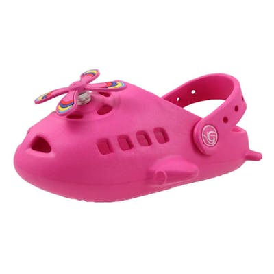 Kids' Clogs - Fuchsia, Size 11-3, Age 4-8 Years
