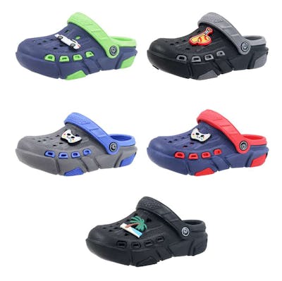 Boys' Charm Clogs - Assorted, 5-10