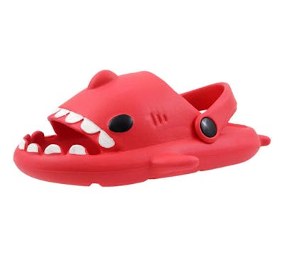 Kids' Shark Slides - Red, 11-3