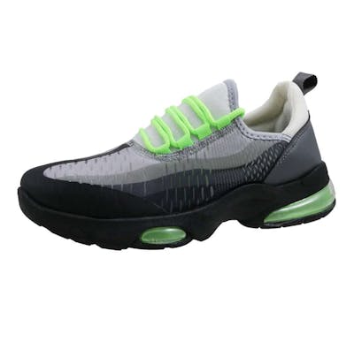 Women's Bubble Sneakers - Gray &amp; Neon, 6-9