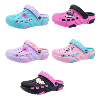 Girls' Charm Clogs - Assorted, 11-3