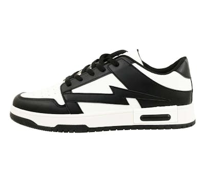 Men's Court Sneakers - Black &amp; White, Size 6-10