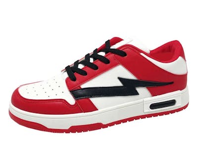 Men's Court Sneakers - Red, Size 6-10