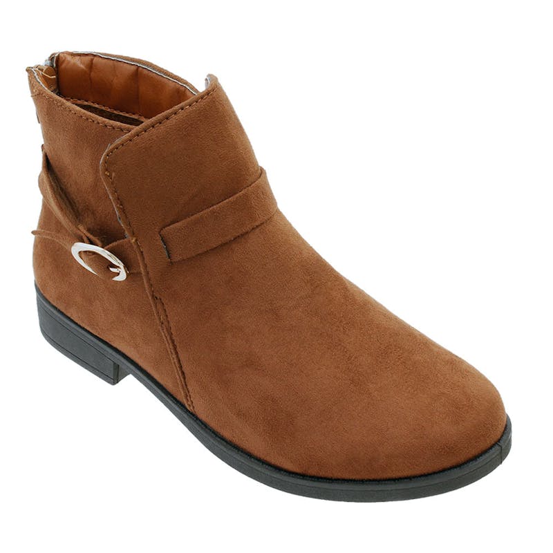 Women's Suede Ankle Boot 6-10 - Camel