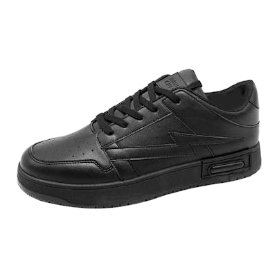 Men's Low Court Sneakers - Black, Sizes 7-12