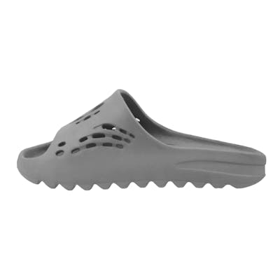 Men's Perforated Slides - Gray, Sizes 7-12
