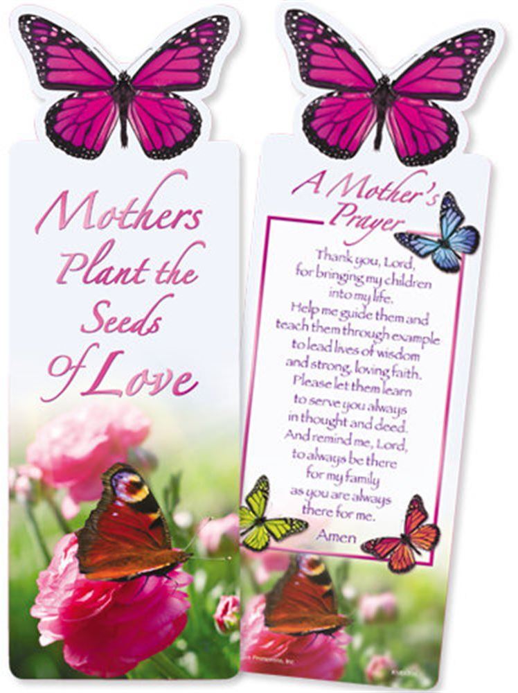 Wholesale Mothers Plant The Seeds of Love Deluxe DieCut Bookmarks