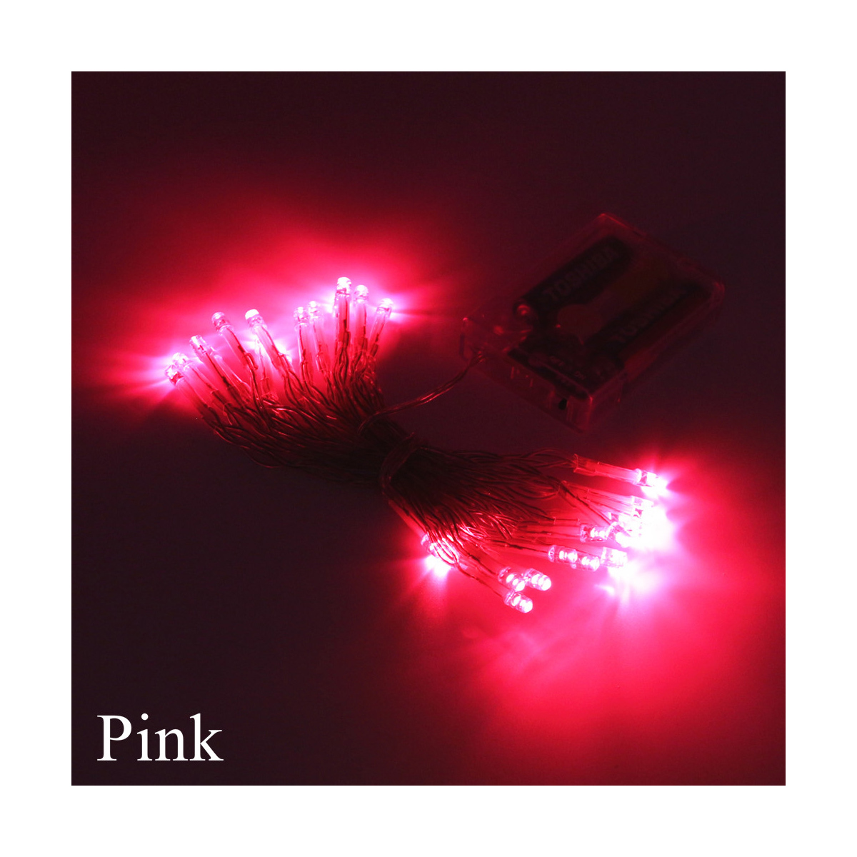 Wholesale 30 LED String Light Battery Operated Pink (SKU 2344201) DollarDays