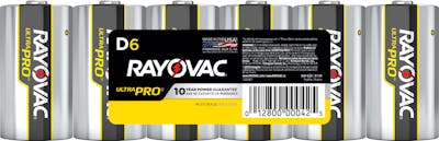 Rayovac Ultra Pro Alkaline D Batteries - 6 Pack