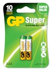 GP Super Alkaline AAA Batteries - 2 Pack image number null