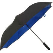 Inverted Umbrellas - Black, Blue, 46"