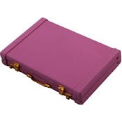 Premium Briefcase Business Card Holders - Pink, 4" x 2.6"