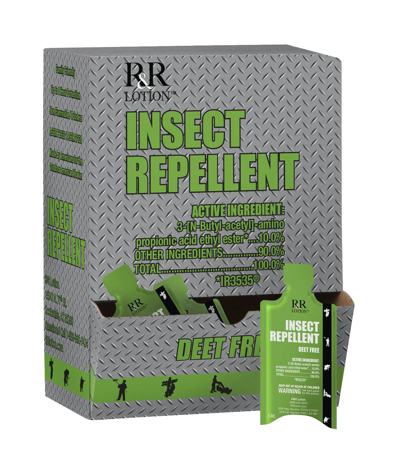 Wholesale R&R Lotion Insect Repellent Packet 100 (SKU 2348758) DollarDays