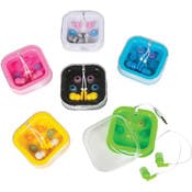 Colored Earbuds with Case - Assorted Colors