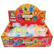 Squishy Friends Erasers, 36 Pack