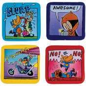 Dog Man Comic Erasers - 4 Designs