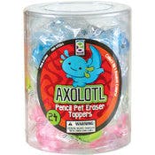 Axolotl Eraser Pencil Toppers - 4 Colors