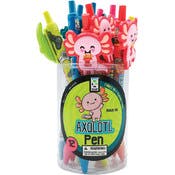 Axolotl Retractable Pens - Black Ink, 4 Styles
