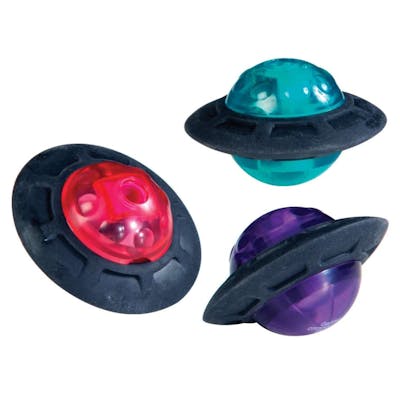 UFO Dual Pencil Sharpener and Erasers, 12 Pack