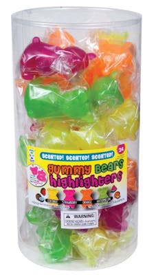 Gummy Bear Scented Highlighters, 24/Tb