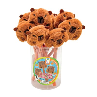 Capybara Plush Pens - Black Ink