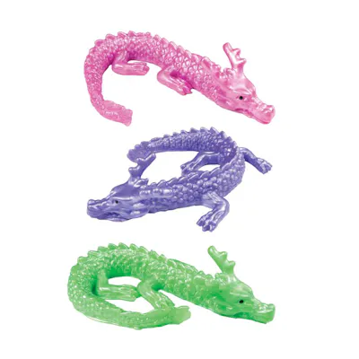 Metallic Mochi Dragon Squishy Toys - Assorted