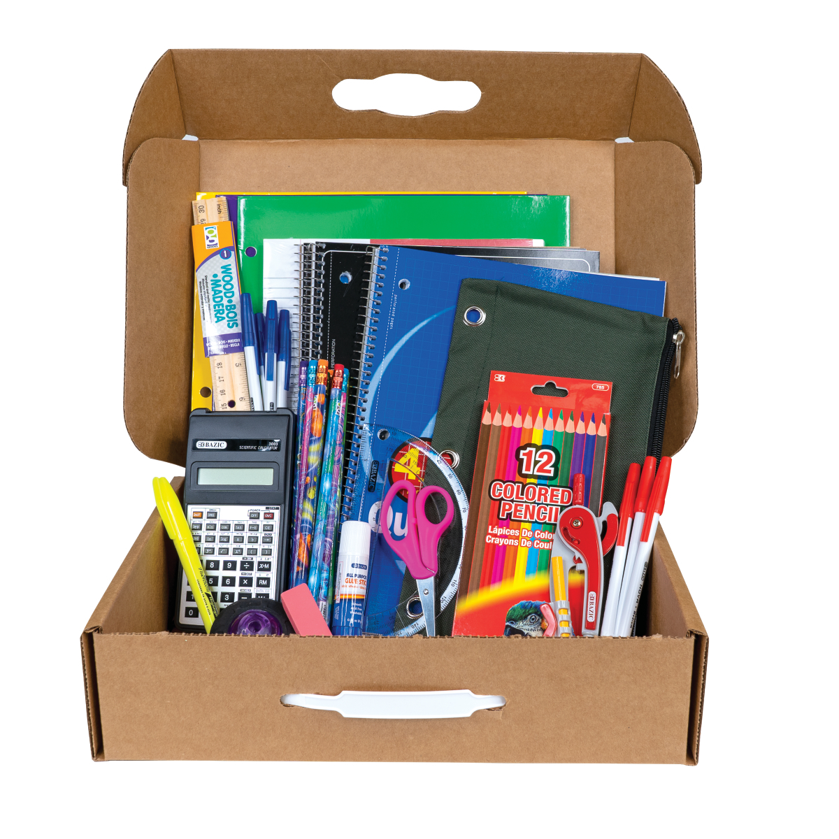 Wholesale Geddes Jr High School Supplies Kit Single, 39 Piece