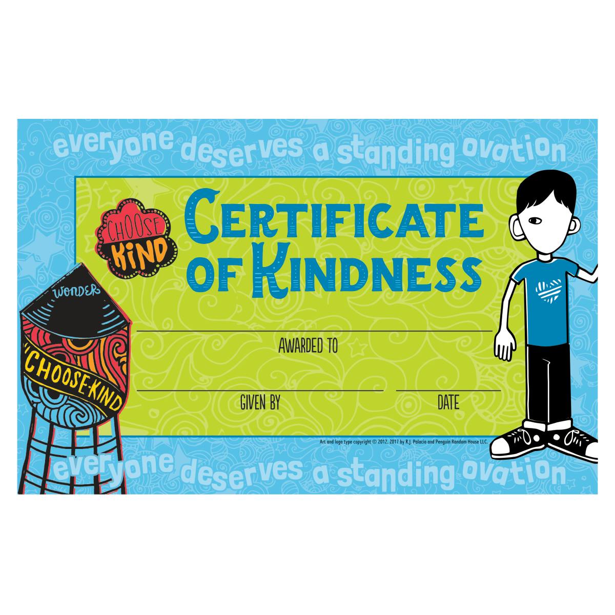 Wholesale Certificate of Kindness Award (SKU 2320598) DollarDays