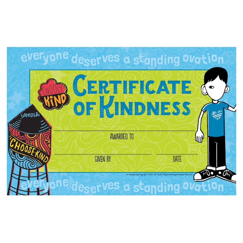 Certificate of Kindness Award