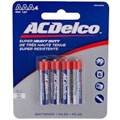 AAA Heavy Duty Batteries - 4 Pack