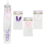 Sequin and Bow Bunny Ear Headbands - Assorted Colors
