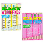 Giant Easy Word-Finds, Assorted - 80 Pages, Two Titles