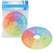 7 Day Round Pill Organizer - 4.75"