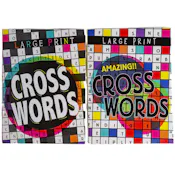 Large Print Crossword Puzzles, 80 pages - Two Titles
