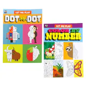 Dot-to-Dot and Color by Number Books - Two Titles