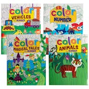 Color by Number Books - 4 Assorted