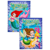 Mermaids Coloring and Activity Books, Two Assorted - 80 Pages