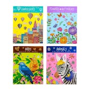 Adult Coloring Books - 4 Assorted