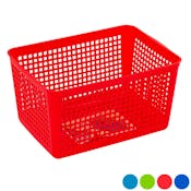 Rectangular Slotted Baskets - Assorted Colors