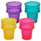 Ice Cream Cone Shape Cups - 4 Assorted
