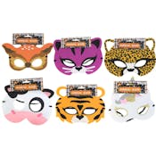 Kids Felt and Glitter Animal Masks - Assorted