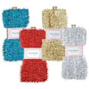 Christmas Garland Tinsel, 50 Ft - Assorted