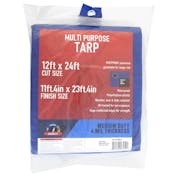 Blue Weather-Resistant Tarps - 12' x 24'