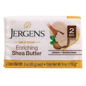 Jergens Shea Butter Bar Soap, 2 Pack - 3 oz Each