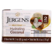 Jergens Coconut Bar Soap, 2 Pack - 3 oz Each