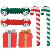 Christmas Vinyl Dog Toys, Assorted