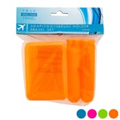 Hygiene Travel Sets - Soap & Toothbrush Holders, Assorted Colors