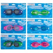 Adults' Swim Goggles - 2 Assorted Styles, 3 Colors